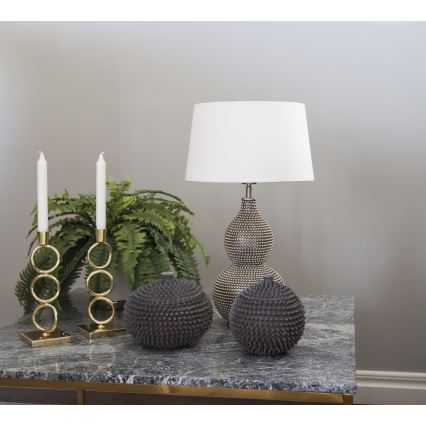 ByRydens - Lampada da tavolo LOFTY 1xE27/5W/230V bianco/argento