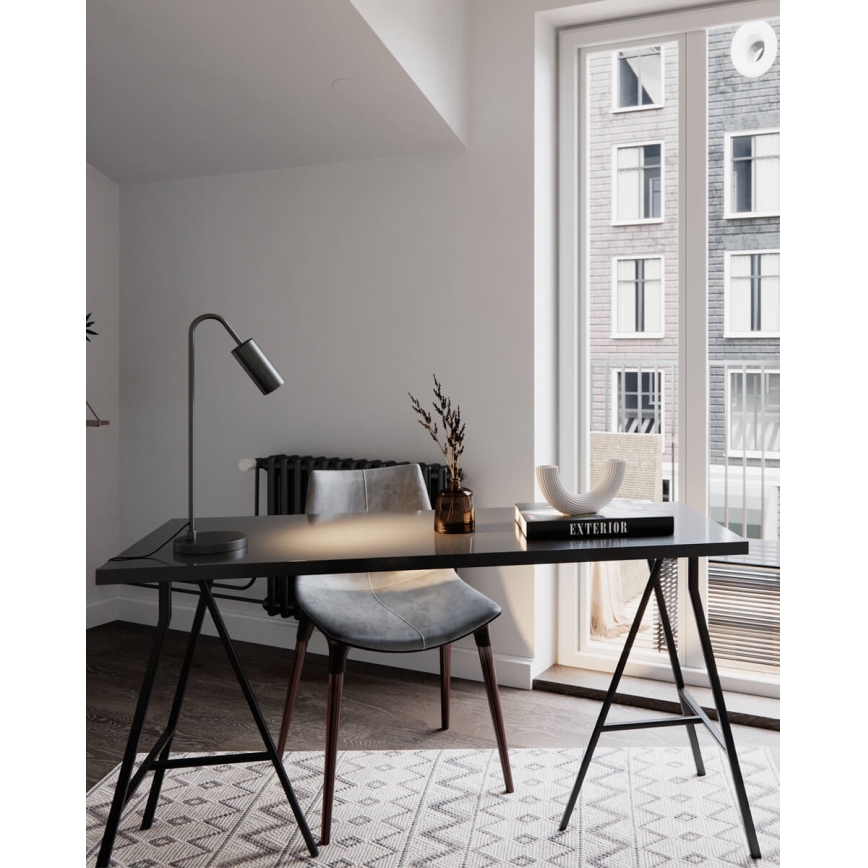 ByRydens - Lampada da tavolo CURVE 1xGU10/7W/230V nera