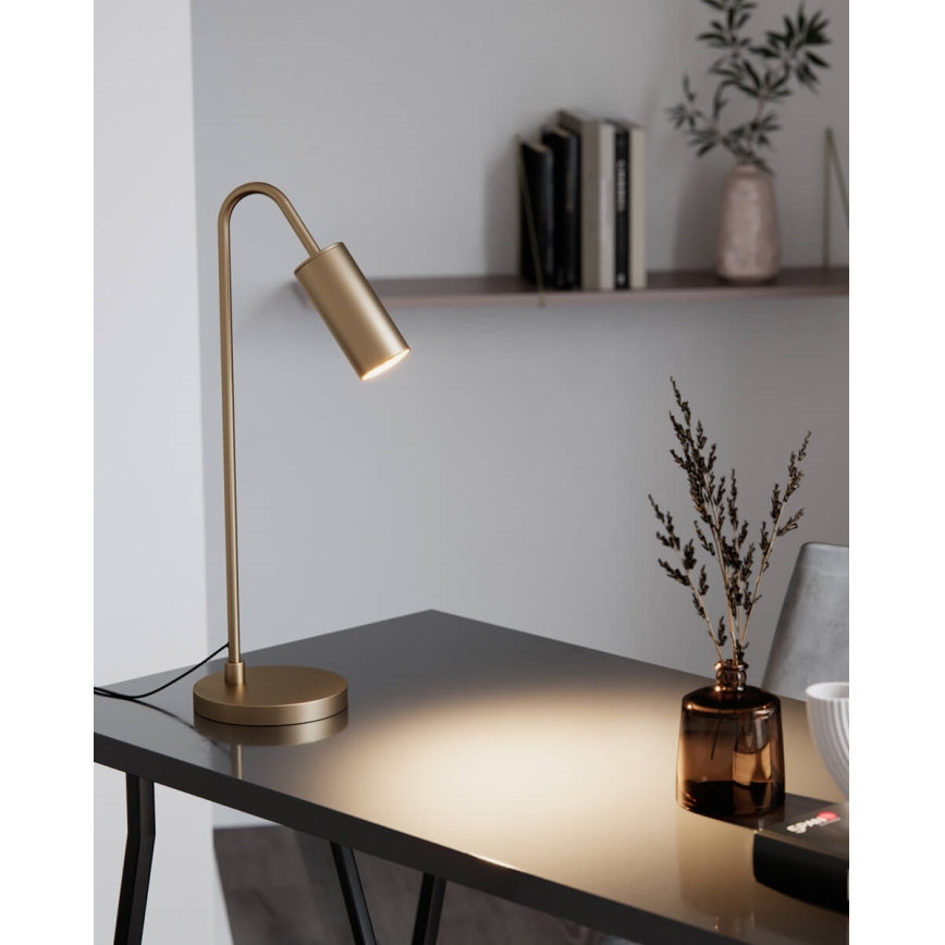 ByRydens - Lampada da tavolo CURVE 1xGU10/7W/230V dorata