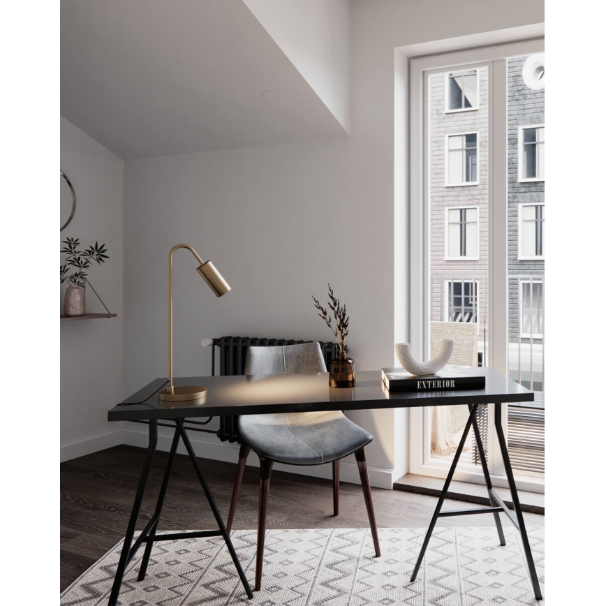 ByRydens - Lampada da tavolo CURVE 1xGU10/7W/230V dorata