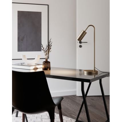 ByRydens - Lampe de table CURVE 1xGU10/7W/230V dorée