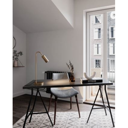 ByRydens - Lampe de table CURVE 1xGU10/7W/230V dorée