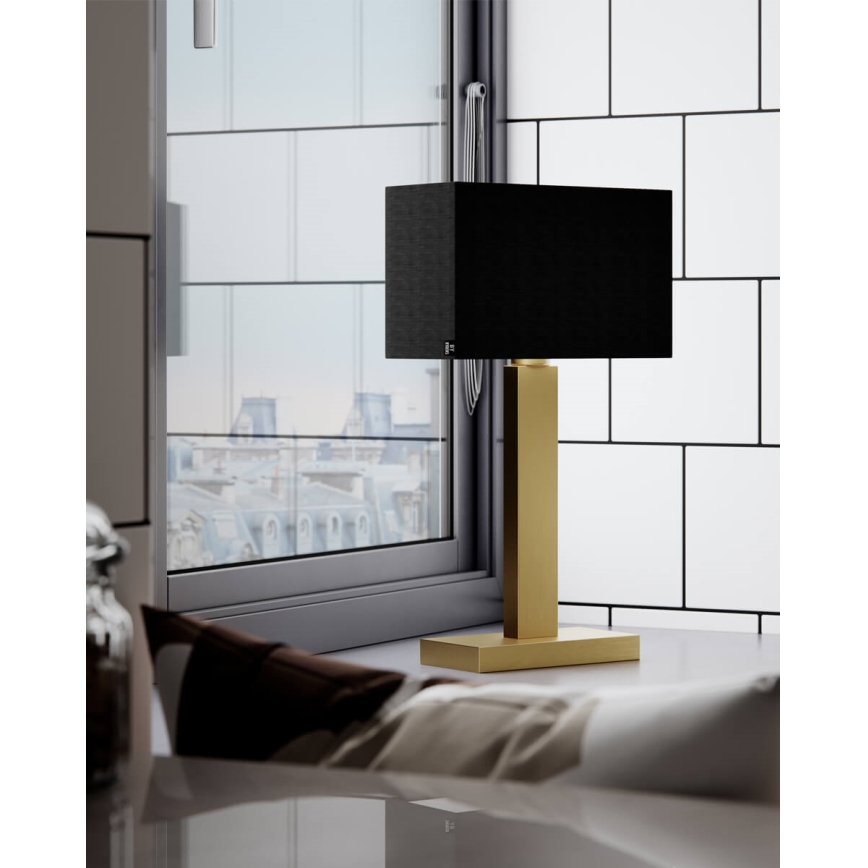 ByRydens - Lampada da tavolo PRIME 1xE27/5W/230V nero/oro