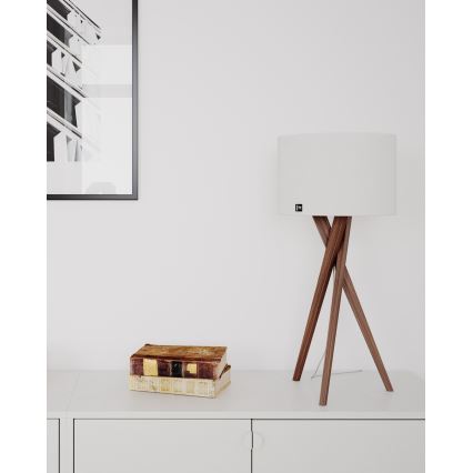 ByRydens - Lampe de table VEGA 1xE27/8W/230V blanc/noyer