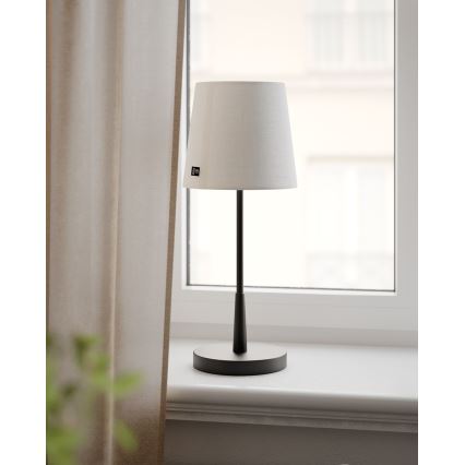 ByRydens - Lampada da tavolo LUMI 1xE27/8W/230V bianco/nero 48,5 cm