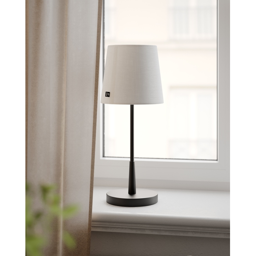 ByRydens - Lampada da tavolo LUMI 1xE27/8W/230V bianco/nero 48,5 cm