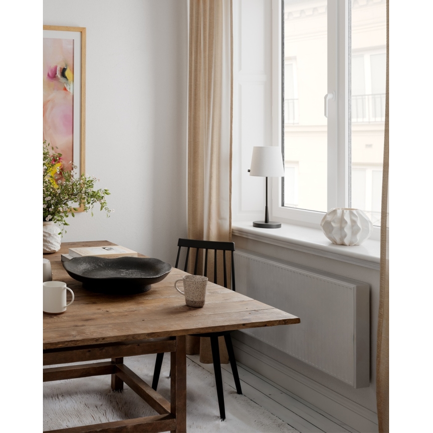 ByRydens - Lampada da tavolo LUMI 1xE27/8W/230V bianco/nero 48,5 cm