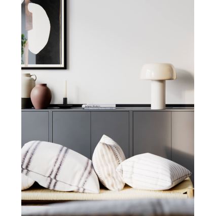 ByRydens - Lampada da tavolo LEAN ON ME 1xE27/8W/230V crema