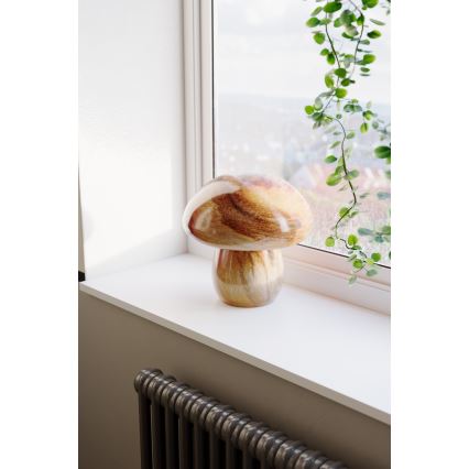ByRydens - Lampada da tavolo MIRA MUSHROOM 1xE27/8W/230V marrone