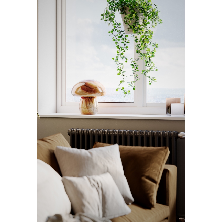 ByRydens - Lampada da tavolo MIRA MUSHROOM 1xE27/8W/230V marrone
