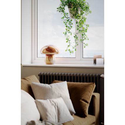 ByRydens - Lampe de table MIRA MUSHROOM 1xE27/8W/230V marron