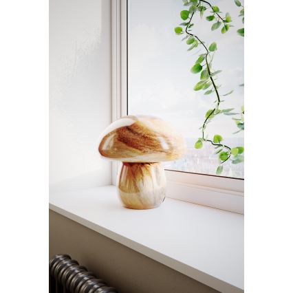 ByRydens - Lampe de table MIRA MUSHROOM 1xE27/8W/230V marron