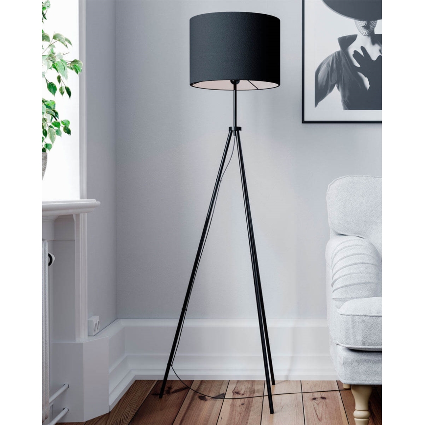 ByRydens - Lampada da terra RINA 1xE27/5W/230V nera