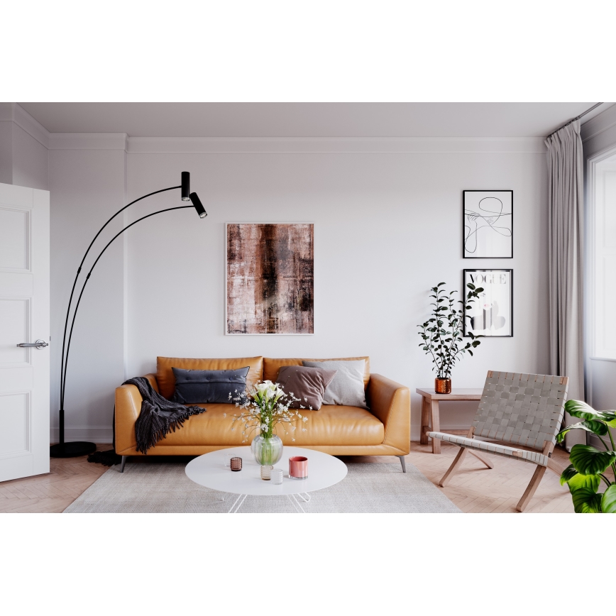 ByRydens - Stehleuchte PULS 2xGU10/5W/230V schwarz