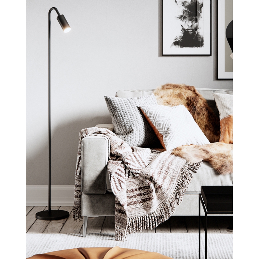 ByRydens - Stehleuchte CURVE 1xGU10/7W/230V schwarz