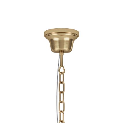 ByRydens - Lampadario a sospensione con catena HERMINE 1xE27/5W/230V ottone diametro 34 cm