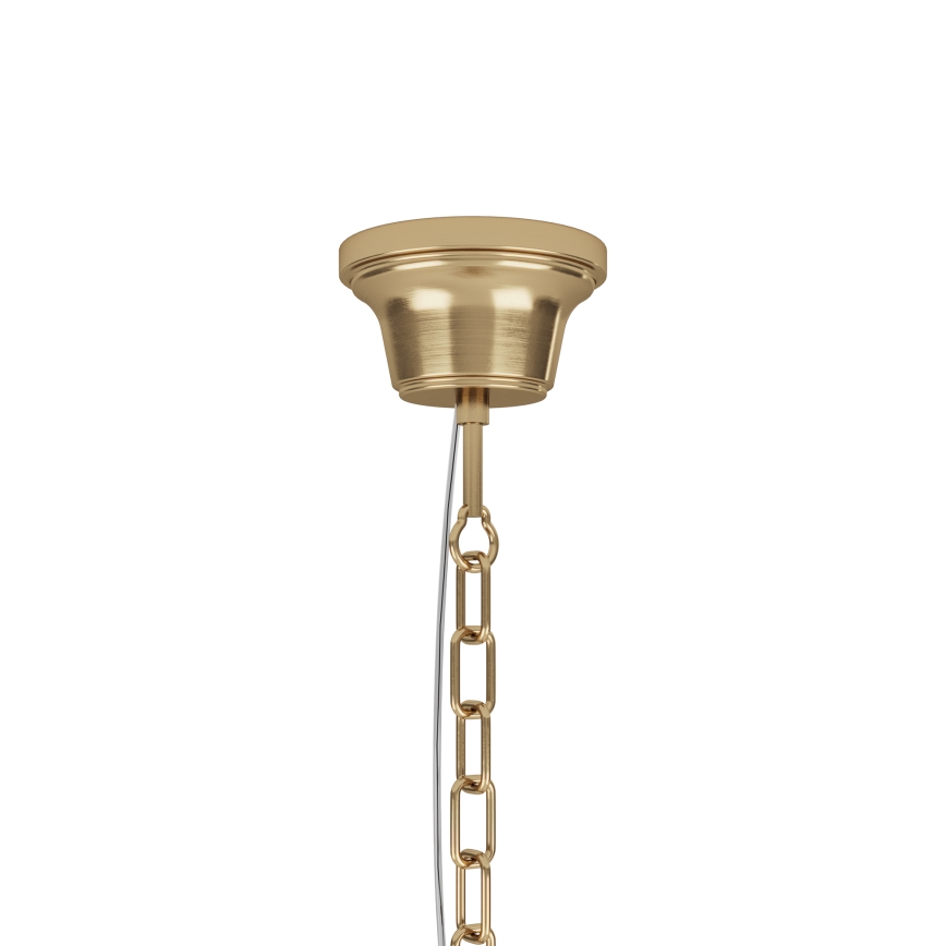 ByRydens - Lampadario a sospensione con catena HERMINE 1xE27/5W/230V ottone diametro 34 cm