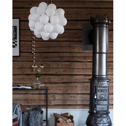ByRydens - Hängeleuchte GROSS 8xG9/4W/230V weiß d 50 cm