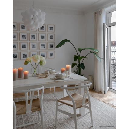 ByRydens - Lampadario a sospensione con filo GROSS 8xG9/4W/230V bianco diametro 50 cm