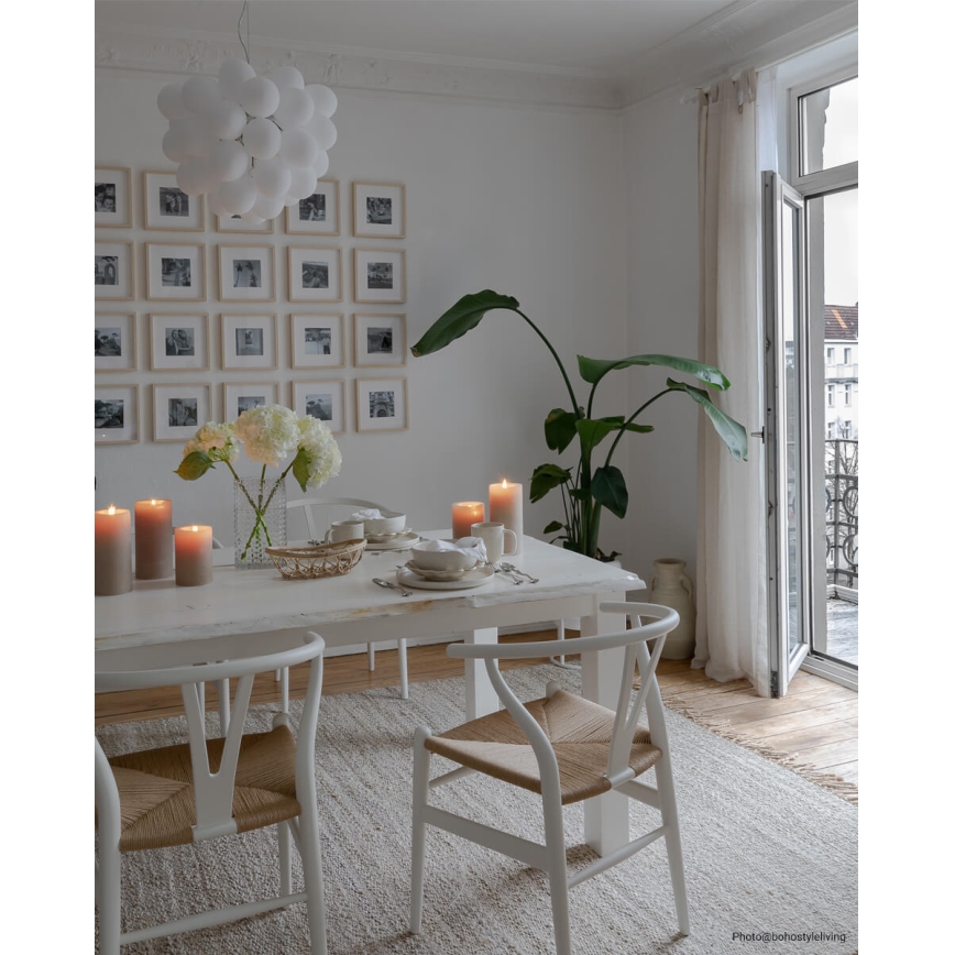 ByRydens - Suspension filaire GROSS 8xG9/4W/230V blanc d. 50 cm