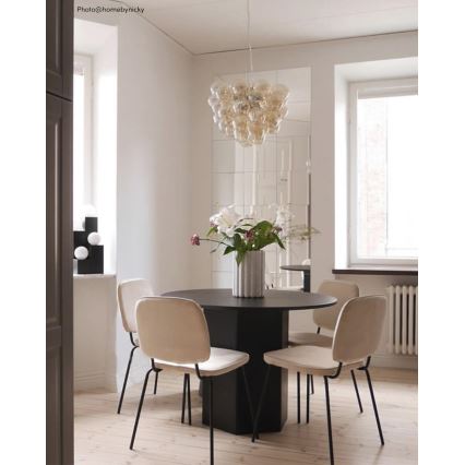 ByRydens - Lampadario a sospensione con filo GROSS 8xG9/4W/230V fumé/marrone diametro 50 cm