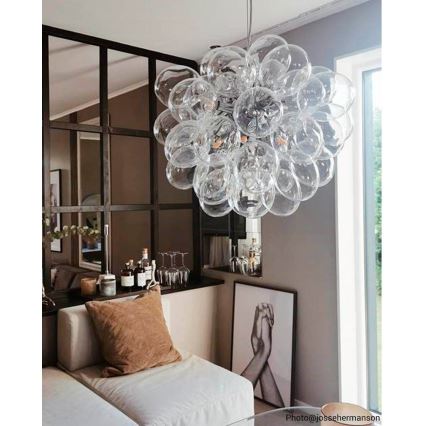 ByRydens - Lampadario a sospensione con filo GROSS 8xG9/4W/230V limpido diametro 50 cm