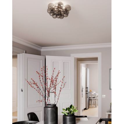 ByRydens - Deckenleuchte GRANDE 3xG9/4W/230V rauchig/schwarz d 30 cm