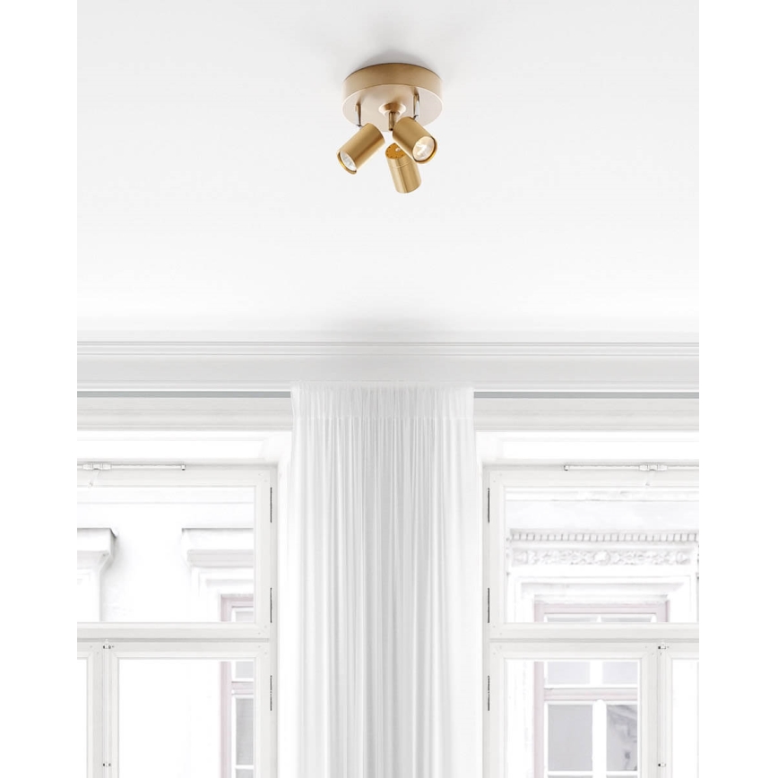 ByRydens - Spot CORRECT 3xGU10/7W/230V doré Ø 20 cm