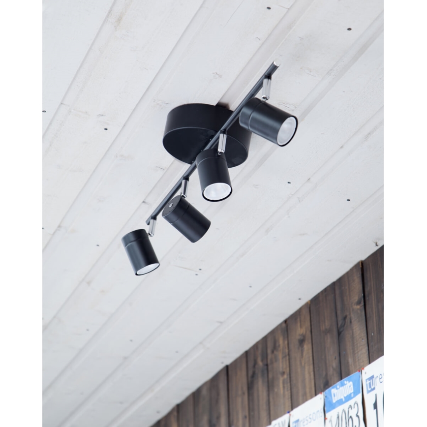 ByRydens - Strahler CORRECT 4xGU10/7W/230V schwarz