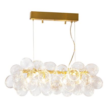 ByRydens - Suspension sur câble GROSS BAR 8xG9/8W/230V transparent