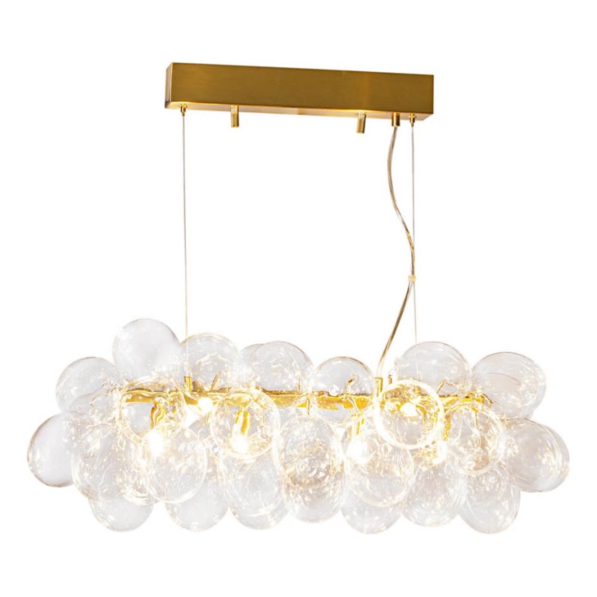 ByRydens - Suspension sur câble GROSS BAR 8xG9/8W/230V transparent