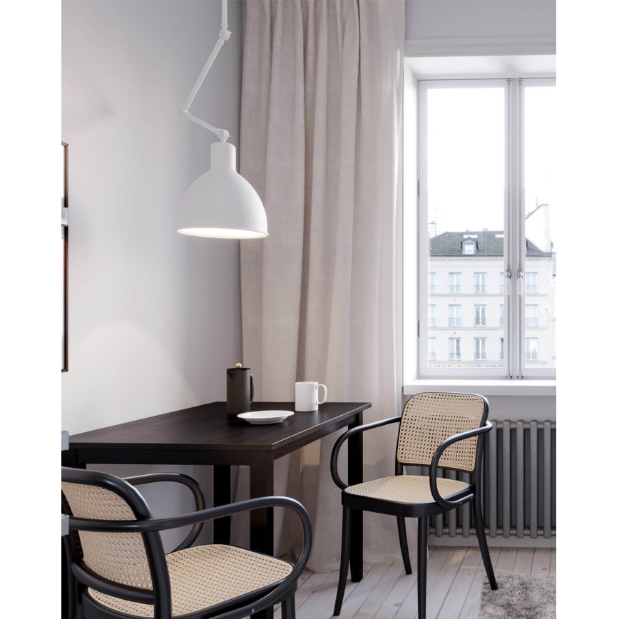 ByRydens - Suspension sur tige BAZAR 1xE27/5W/230V blanche