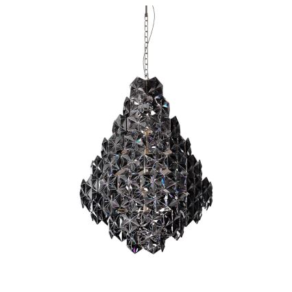 ByRydens - Suspension chaîne MONARQUE GRANDE 11xE14/5W/230V noir d. 58 cm