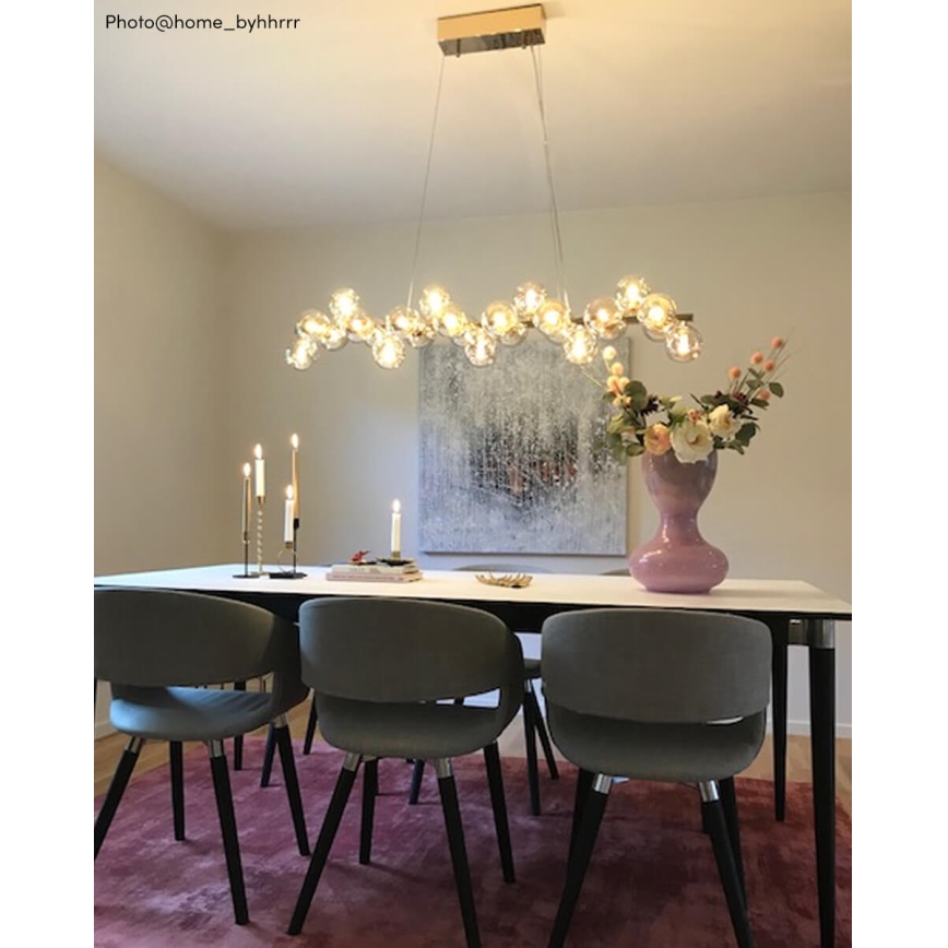 ByRydens - Hängeleuchte SPLENDOR 25xG9/5W/230V rauchig/braun