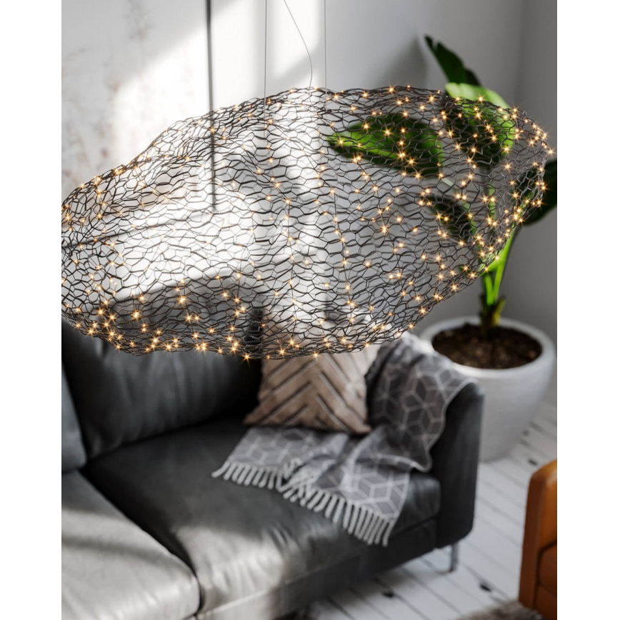 ByRydens - Lampadario LED a sospensione con filo HAYDEN LED/20W/230V nero