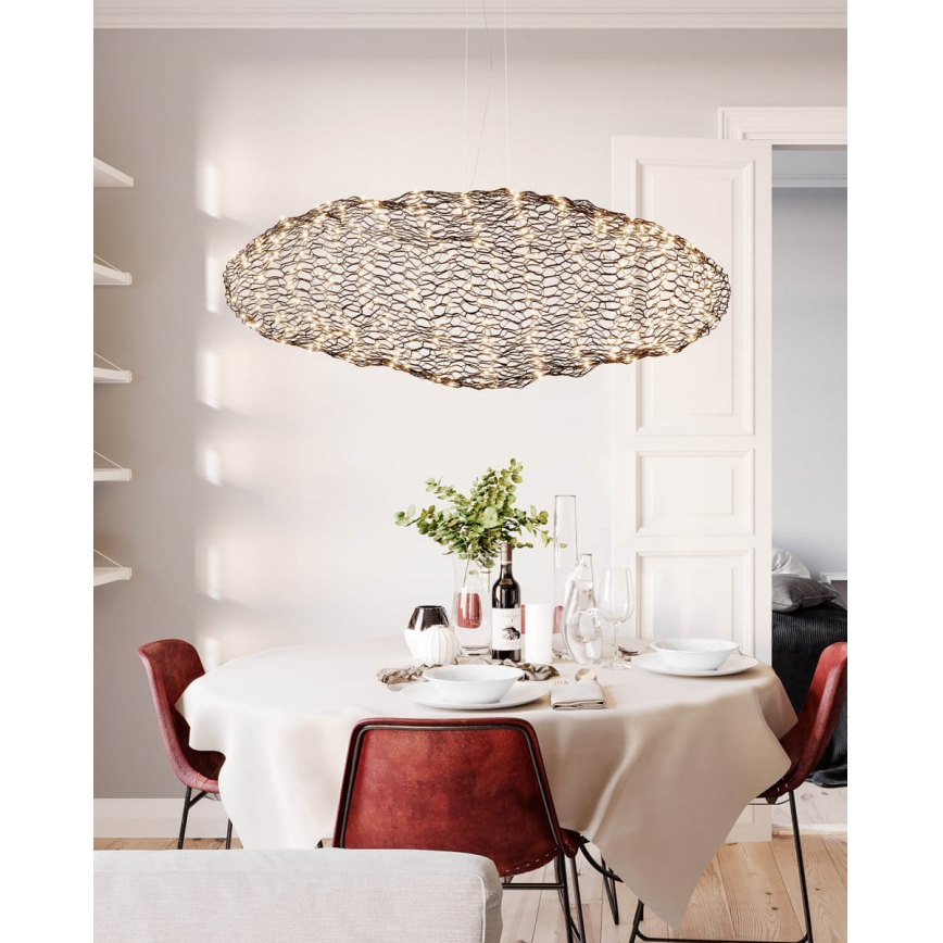 ByRydens - Lampadario LED a sospensione con filo HAYDEN LED/20W/230V nero