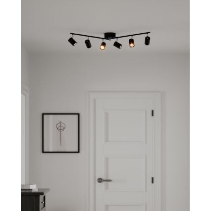 ByRydens - Strahler CORRECT 6xGU10/7W/230V schwarz d 30 cm