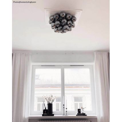 ByRydens - Plafoniera GROSS 6xG9/5W/230V fumé/nero diametro 50 cm
