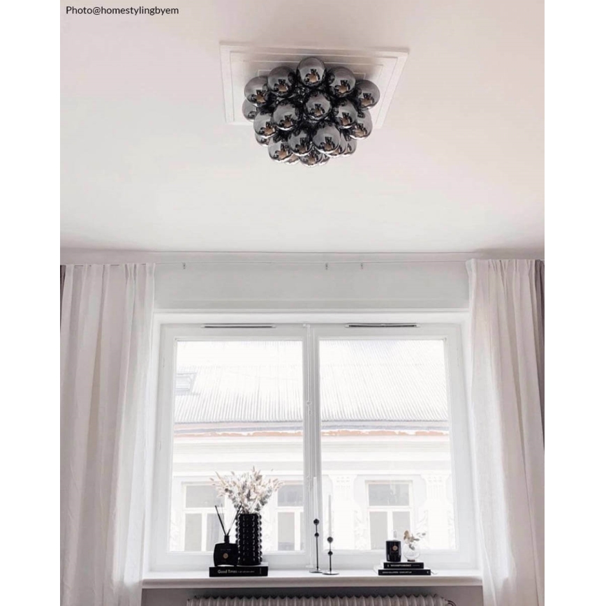 ByRydens - Plafoniera GROSS 6xG9/5W/230V fumé/nero diametro 50 cm