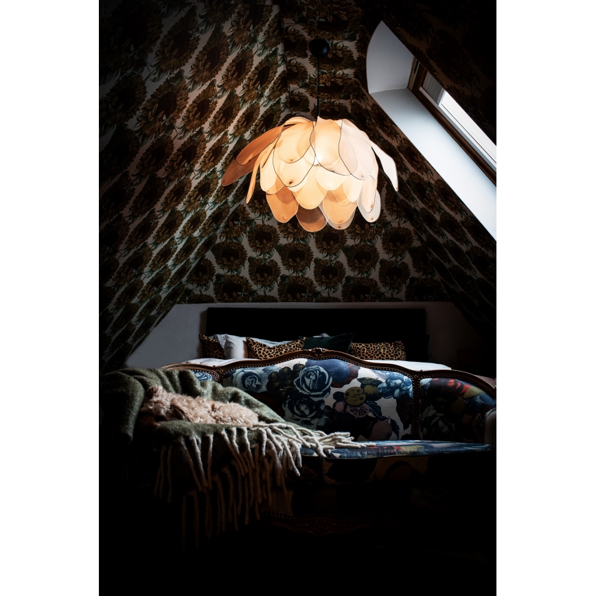 ByRydens - Hängeleuchte LOU LOU 1xE27/5W/230V beige d 80 cm