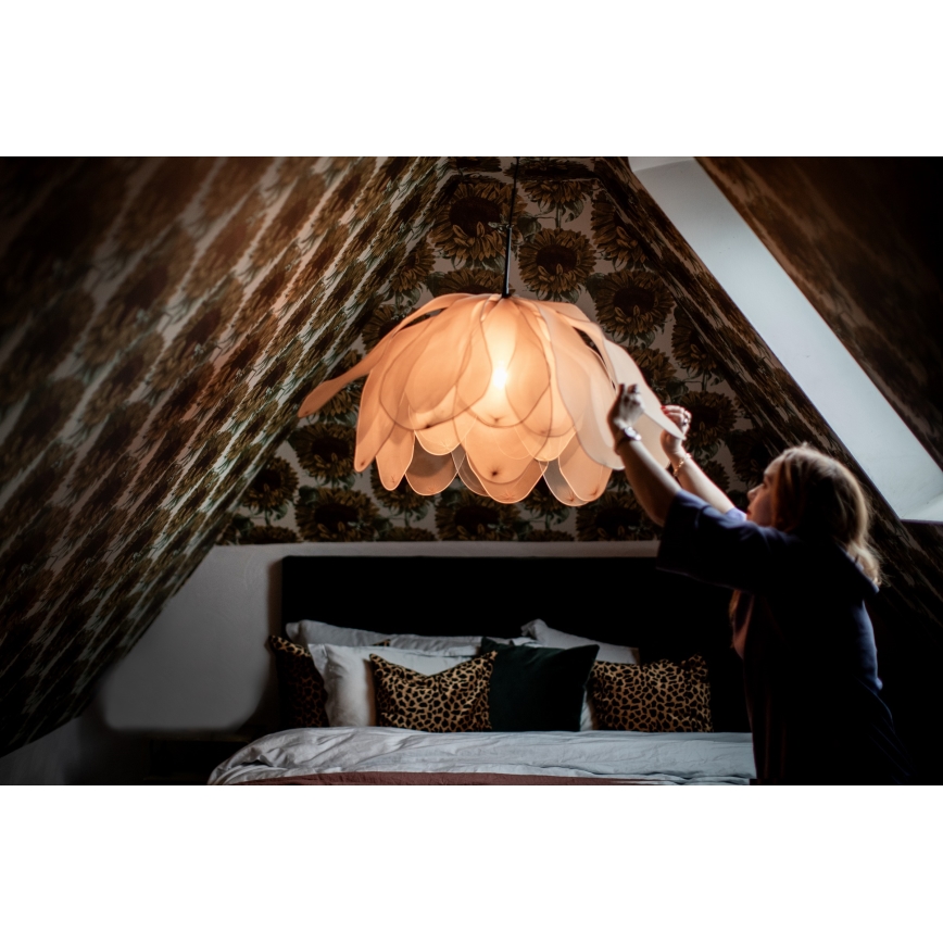 ByRydens - Hängeleuchte LOU LOU 1xE27/5W/230V beige d 80 cm