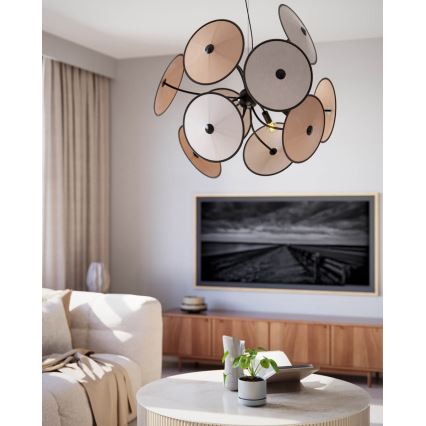 ByRydens - Lampadario a sospensione su cavo CAPPELLO 4xE14/5W/230V