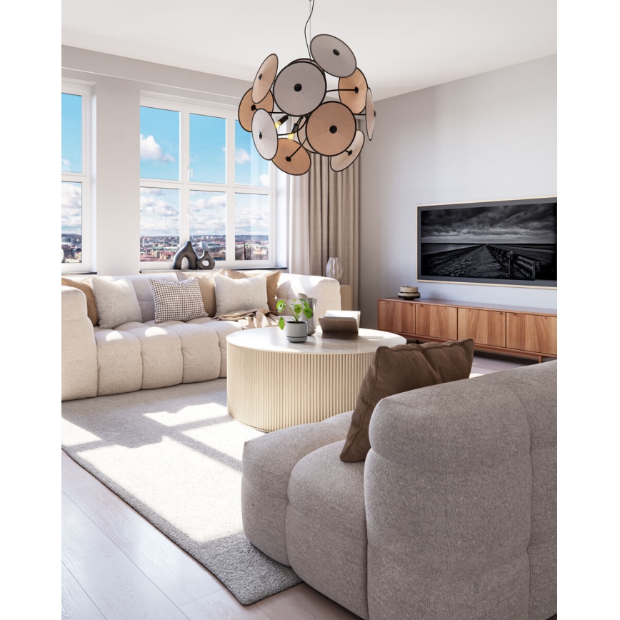 ByRydens - Lampadario a sospensione su cavo CAPPELLO 4xE14/5W/230V