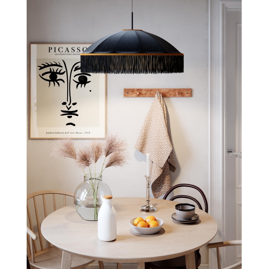 ByRydens - Pendelleuchte mit Kabel FRANCIS 1xE27/5W/230V schwarz
