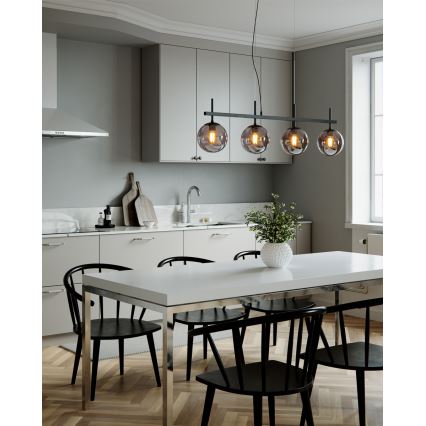 ByRydens - Suspension sur câble BOYLE 4xE27/8W/230V