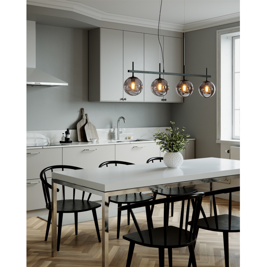 ByRydens - Suspension sur câble BOYLE 4xE27/8W/230V