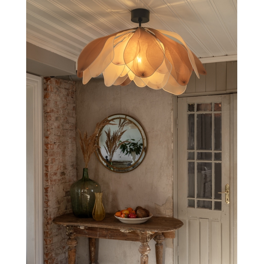 ByRydens - Lampadario da soffitto a montaggio superficiale LOU LOU 1xE27/8W/230V rosa