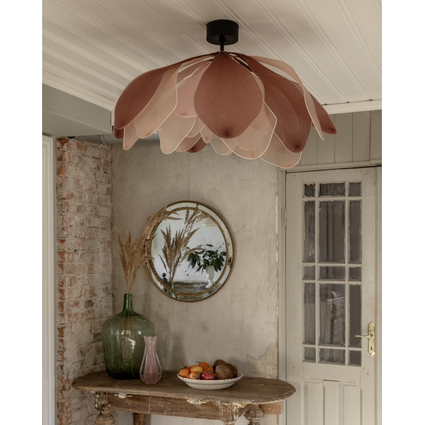 ByRydens - Lampadario da soffitto a montaggio superficiale LOU LOU 1xE27/8W/230V rosa