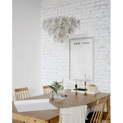 ByRydens - Suspension sur câble LORRAINE 5xE14/8W/230V