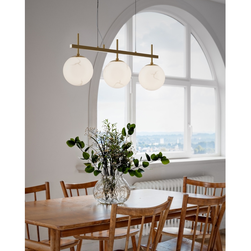 ByRydens - Pendelleuchte mit Kabelaufhängung BELLAGIO 3xE27/8W/230V